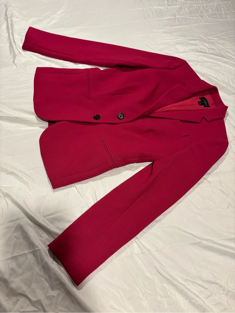 J. Crew Women's Bright Fuchsia Two-Button Blazer